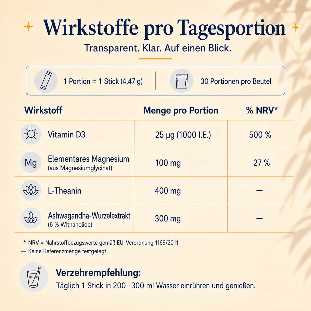 calm reset – Abenddrink Himbeere Zitrone | 30 Sticks